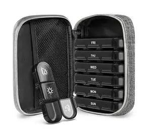 Pill Box 7 Days Organizer 21 Squares 3 Times A Day Portable Travel Large Compartment of Vitamin Medicine Fish Oil