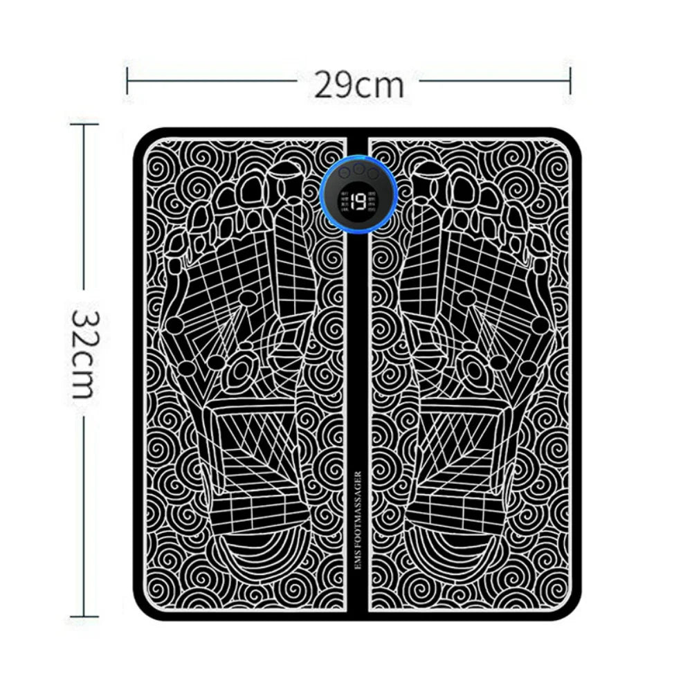 NEW EMS Pulse Electric Foot Massager Foot Therapy Machine Foot Pad Intelligent Acupuncture Foot Pad Pad Muscle Stimulation