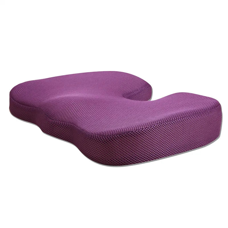 1PCS Butt Pillow Coccyx Sciatica Tailbone Muscle Relaxation U Shaped Car Seat Office Chair Memory Foam Desk Chair Cushion Back