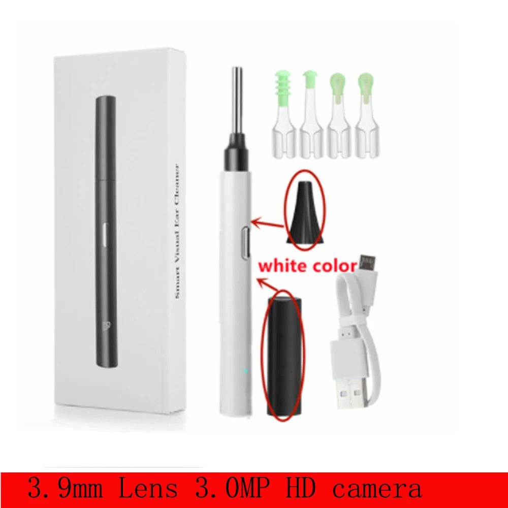 Ear Cleaner Endoscope Ear Cone WiFi Ear Mirror HD 1080P Wireless Ear Five-axis Gyroscope Ear Wax Removal Tool Ear Wax Cleaner