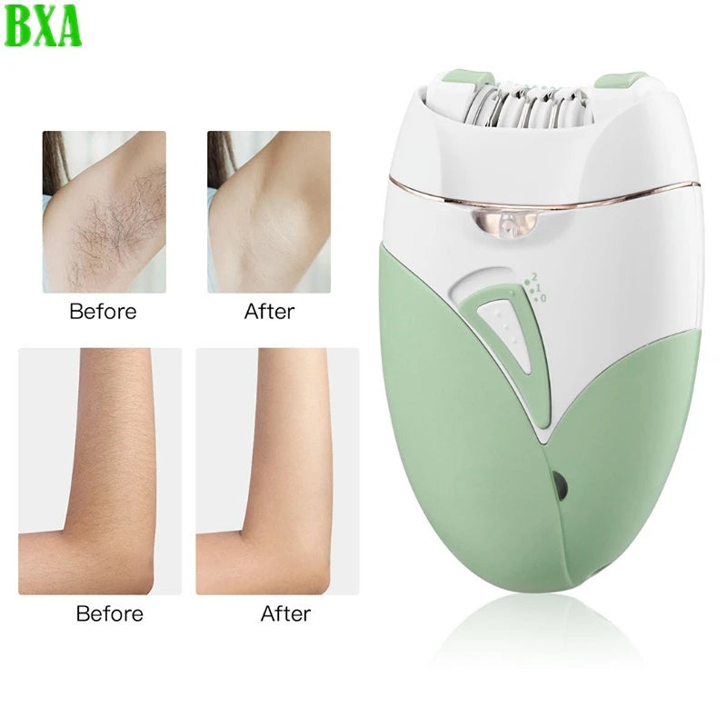 NEW Hair Remover Electric Epilator Female Shaving Machine Painless Depilatory Rechargeable Bikini Leg Razor With Light