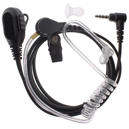 5pcs Air Tube Transceiver Earpiece PTT Mic Microphone Headset for Yaesu Vertex FT1DR FT2DR FT1XD FT2XD VX-2R VX-3R VX-5R Radio