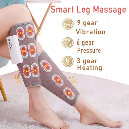 Electric Vibrating Leg Massager Hot Compress Professional Pressure Therapy Foot Massage Air Compresses Muscles To Relieve Pain