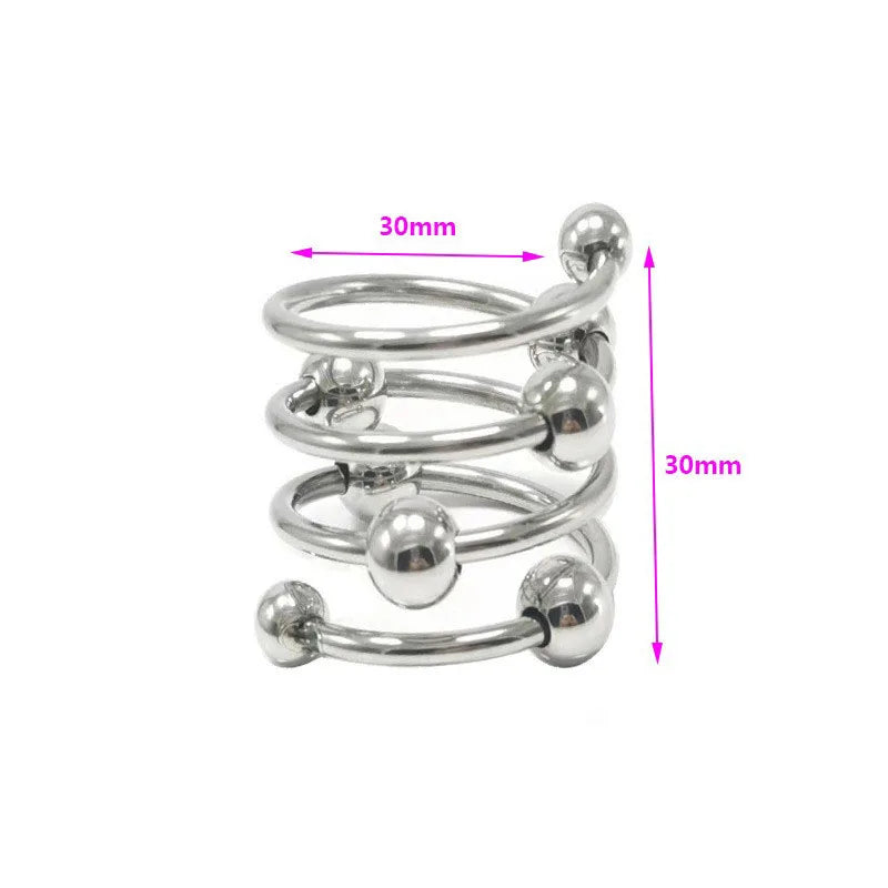 1PCS Metal Penis Loop Rings Cock Rings Sex Toys for Men Male Time Delay Premature Ejaculation Cock Ring for Couples