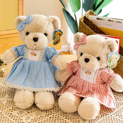 40cm Cute Floral skirt Bear Plush Toys For Girl Stuffed Toys Animals Princess Bear Doll Christmas Gift Party Decoration peluches