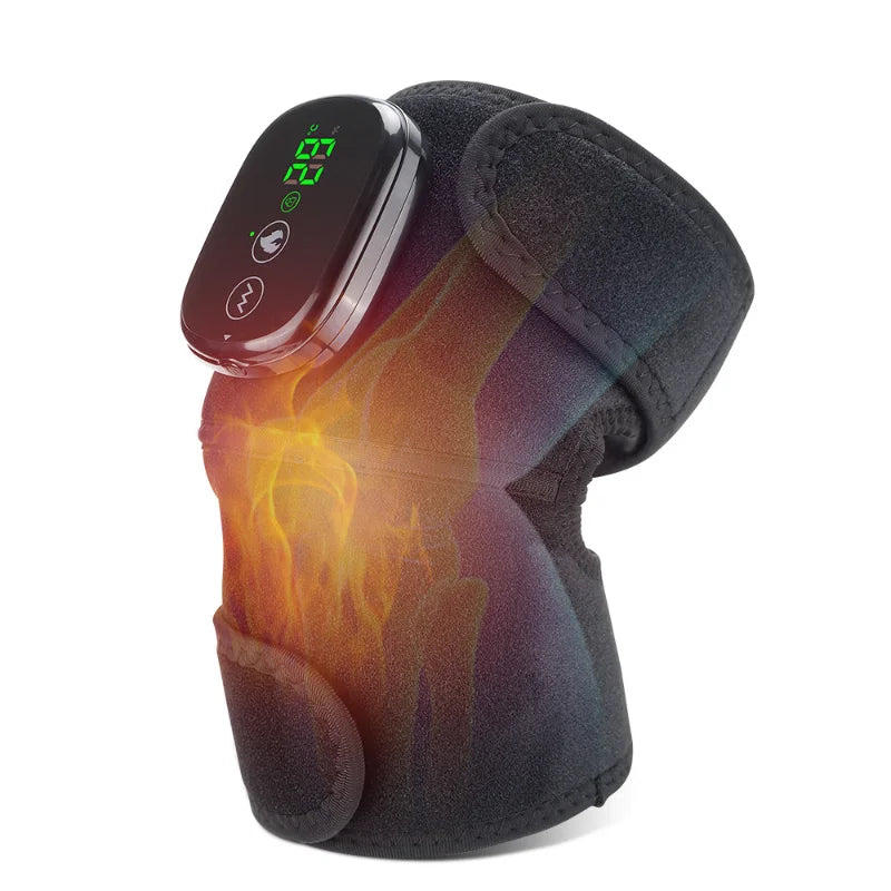 New 3 in 1 Electric Heating Therapy Knee Vibration Massager Leg Joint Physiotherapy Elbow Warm Wrap Arthritis Muscle Relaxation