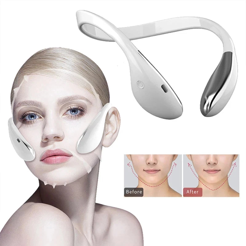 Micro-current Face Lift Beauty Care Tools NEW EMS Vibrating Face Lift Massager Intelligent Electric V Facial Plastic Massager