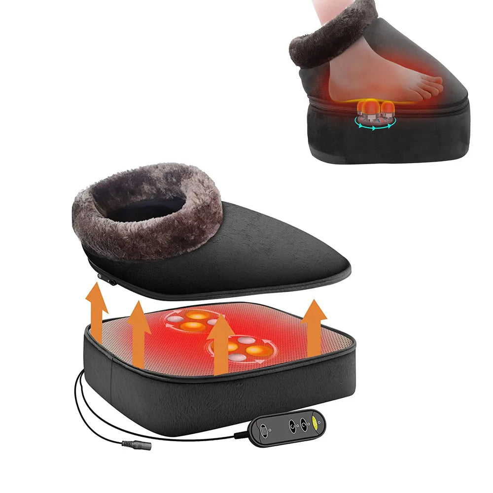 Washable Foot Massager with Hot Deep Kneading Provides Relief To Tired Muscles In A Multi-level Setting for The Home or Office