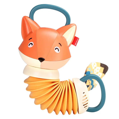 Accordion Instrument Toy Fox Musical Rattle Early Education Electric Puzzle Cute Cartoon Animals Simulation Toys Children