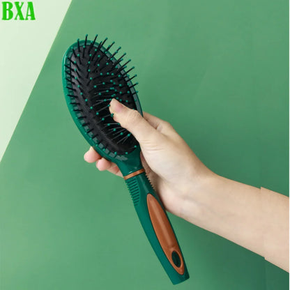 1PC Cushion Hairdressing Comb Hair Brush Dark Green Women Massage Bamboo Combs Anti-static High Quality Detangling Reduce Hair