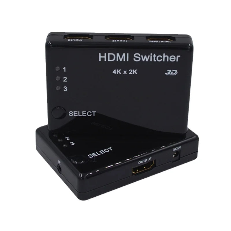 4K*2K HDMI Switcher 3 Input 1 Output HD Switcher HDMI Converter From Source Factory