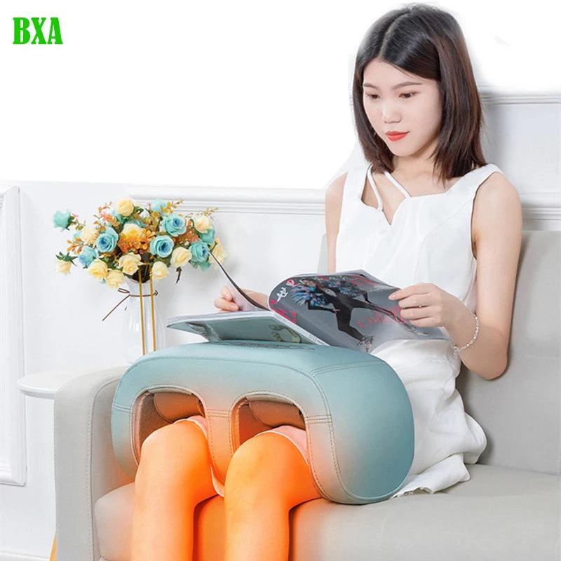 BXA Multifunction Knees Feet Hands Leg Hand Massager Joints Warm Hot Compress Vibration Air Bag Timed Charging Knee Massage Pads