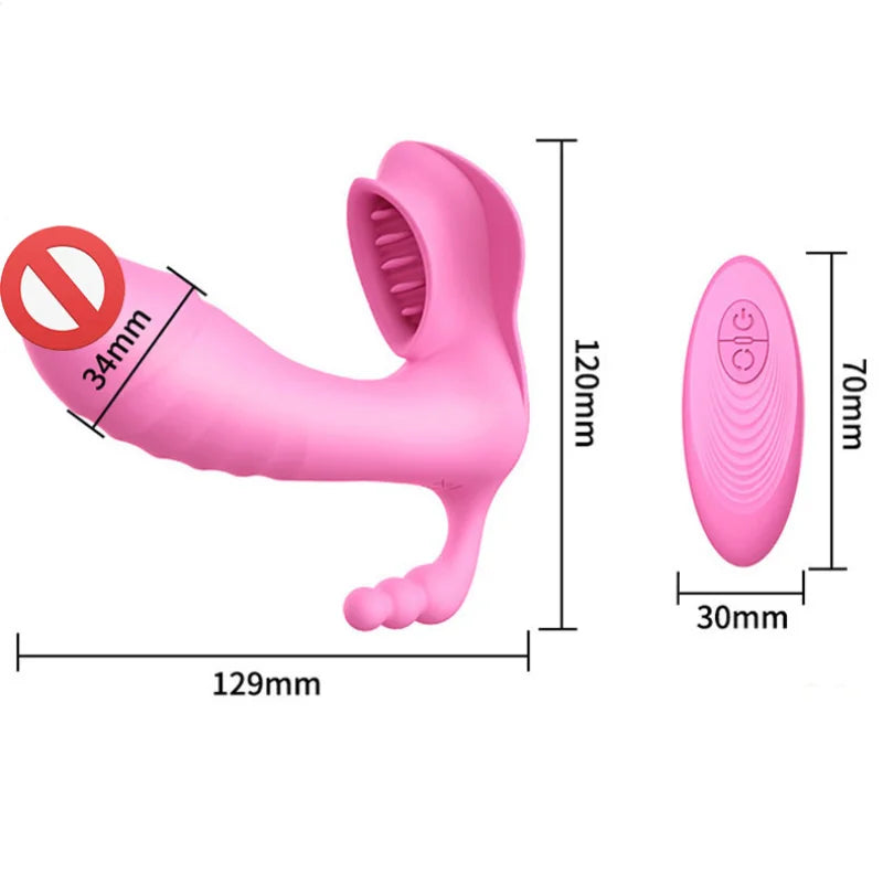 Strap-On Dildo Heating Silicone Vibrator Clitoris G Spot Stimulator Massagewr Wireless Remote Control Sex Toys For Woman