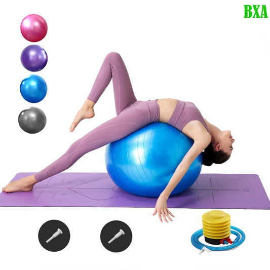 Max 330lb Sport Yoga Balls with Pump Balance Pilates Fitness Ball Gym Fitball Exercise Workout Fitness Pilate Ball Body Building