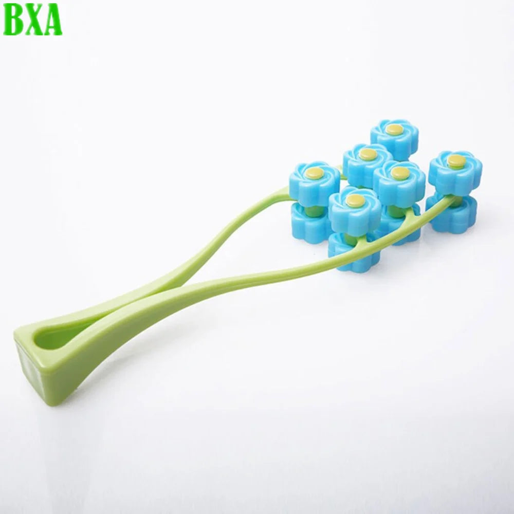 1PCS Flower Shape Anti Wrinkle Face-Lift Relaxation Beauty Tools Finger Massage Portable Facial Massager Roller Slimming Face