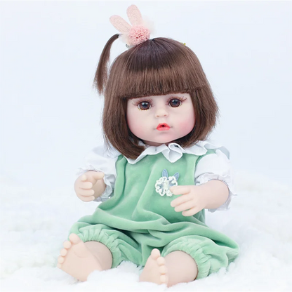 38CM Reborn Doll Imitation Baby Soft Adhesive Doll Children's Toy Doll Toy Toddler Girl Birthday Gift Dolls Accessories