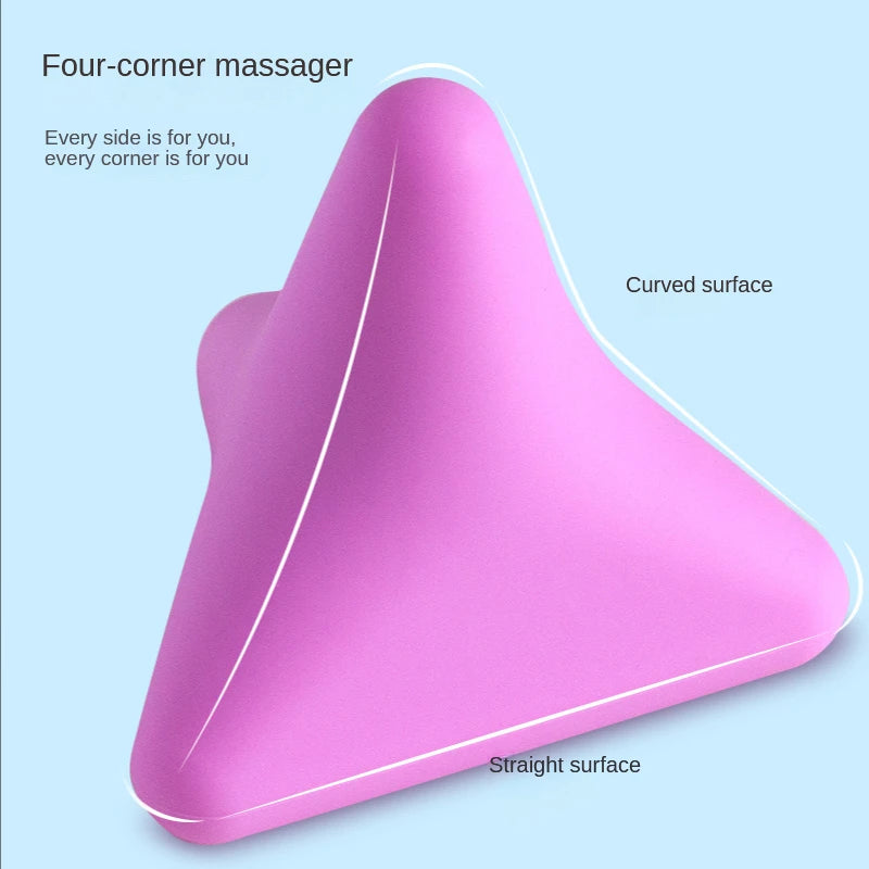 Silicon Massage Cone Triangular Relax Apparatus Ball Psoas Muscle Release Thoracic Spine Back Neck Scapula Foot Yoga Massager