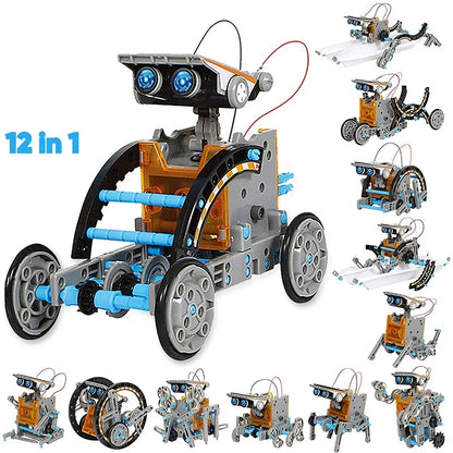 Solar Robot Kits High-Tech Science Toy 13 In 1 Develop Educational Solar Powered Learning Robotic Programming Toys for Boys