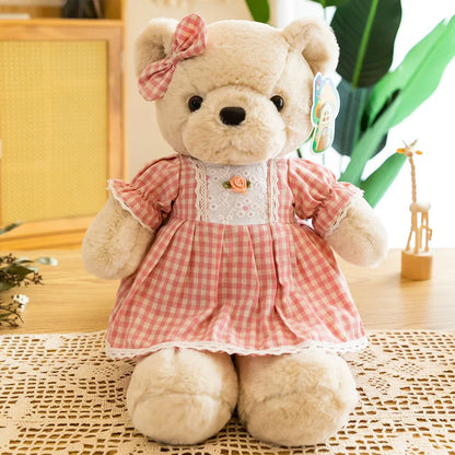 40cm Cute Floral skirt Bear Plush Toys For Girl Stuffed Toys Animals Princess Bear Doll Christmas Gift Party Decoration peluches