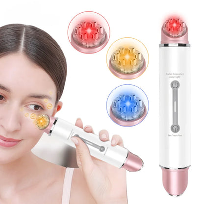 Eye Massage Stick Eye Bags Dark Circles Puffiness and Wrinkle Removal LED Photon Massage EMS Electronic Facial Eye Massager