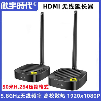 Wireless HDMI Transmitter - HD WiFi Signal Extender Up To 50m, H.264 Format, Multi-to-1 or 1-to-Multi Application