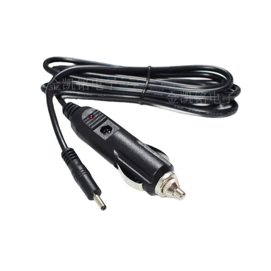 1.5m 12V Car Charger 5A Cigarette Lighter Male To DC3.5*1.35mm Fork Connector Power Cable, 0.5mm² Pure Copper