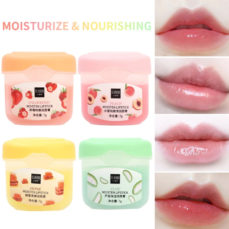 1pc 7g Lip Balm Natural Waterproof Moisturizing Anti-Cracking Refreshing Non-sticky Vaseline Nourishing Lip for Makeup Lip Gloss