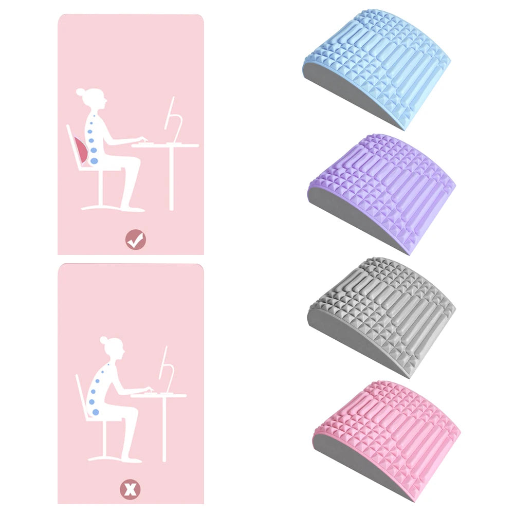 Back Stretcher Lower Back Muscle Relax Device Back Biscuit Back Massager Lumbar Support Spinal Plate Herniated Disc Sciatica