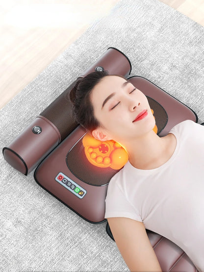 Moxibustion Magnetic Therapy Vibration Massage Pad Neck Back Foot Whole Body Muscle Relax Relaxation Electric Massage Mattress