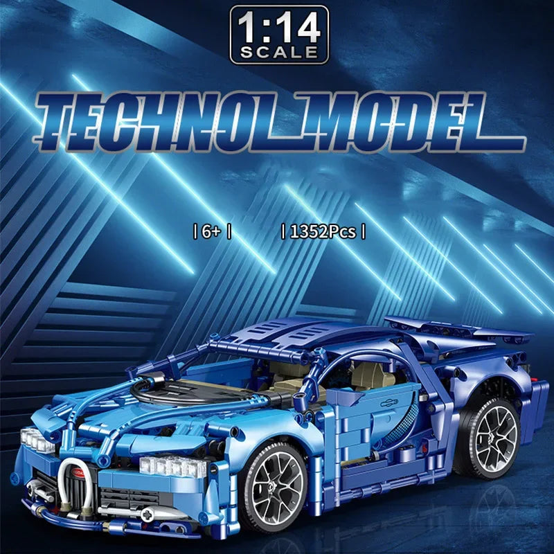 Technical Expert 1352Pcs Famous Racing Car Model Building Blocks City Mechanical Toys Kid Gift Speed Vehicle Supercar MOC Bricks