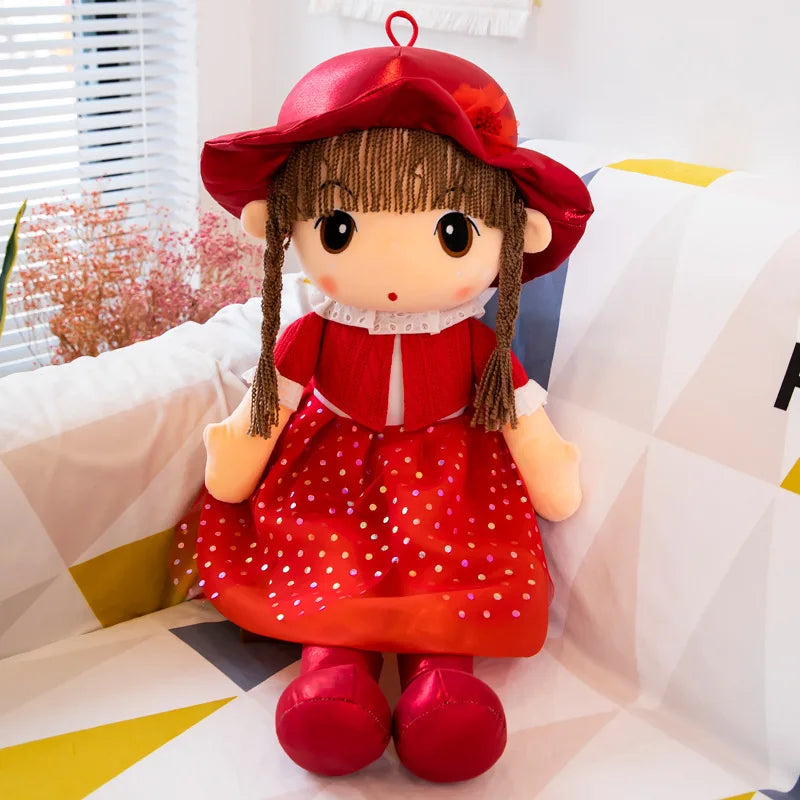 45-75cm Big Kawaii Hat Princess Mayfair Doll w/ Clothes Kids Baby Appease Toys Stuffed Soft Cartoon Plush Toys for Children Gift