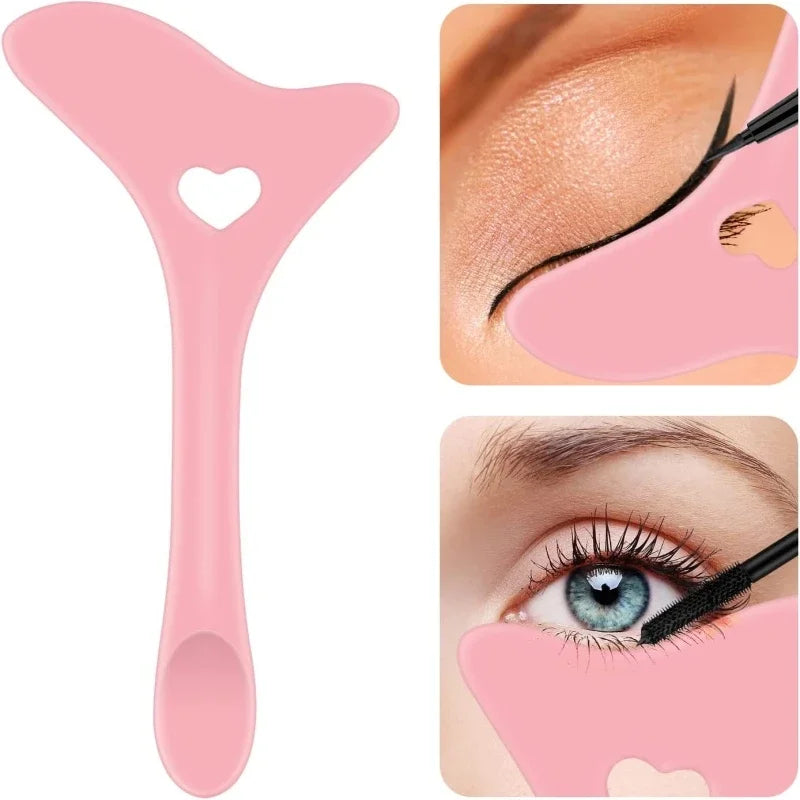 newMulti-functional Eyeliner Stencil Wing Tips Silicone Eyeliner Aid Marscara Drawing Lipstick Wearing Aid Reusable Makeup Tools