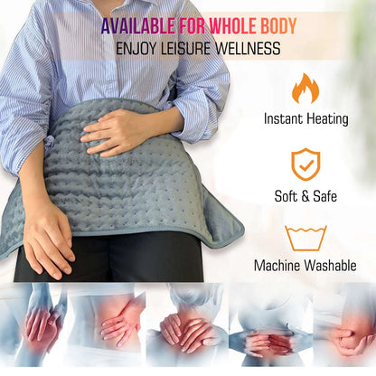 1PC 60 * 30cm Electric Heating Massage Pad Body Abdominal Back Muscle Relaxation Winter Warm Blanket Thermal Massage Pad