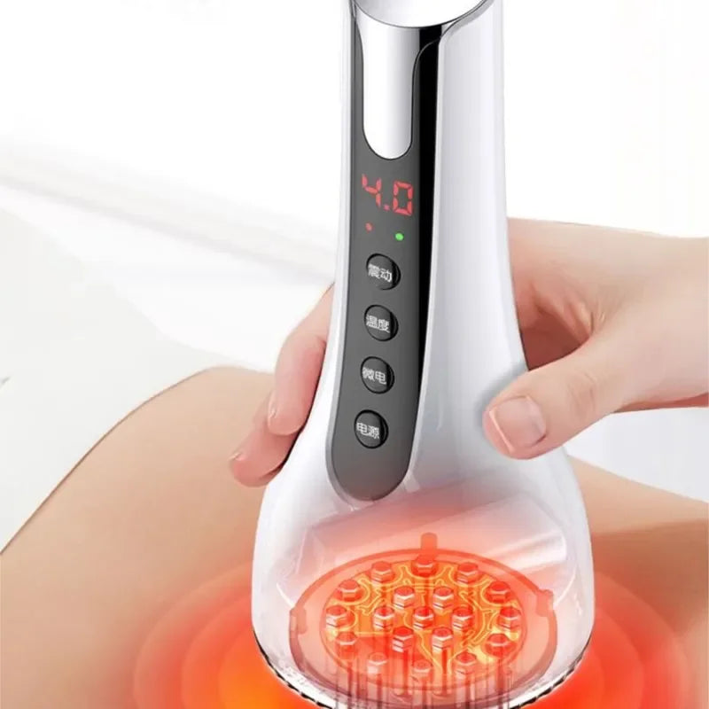 Gua Sha Scraping EMS Body Slim Massager Infrared Therapy Anti Cellulite Fat Burner Beauty Shaping Weight Loss Electro Stimulator