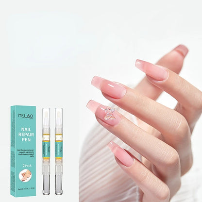 2ps Nail Nutrition Oil Pen 3ml Nail Repair Liquid Nail Treatment Cuticle Revitalizer Oil Prevent Agnail Nail Polish Nourish Skin