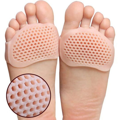 2pcs Foot Care Tool Silicone Metatarsal Pads Toe Separator Muscle Relax Foot Pads Orthotics Foot Massage Insoles Forefoot Socks