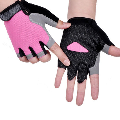 Hot Cycling Anti-slip Anti-sweat Male Female Half Finger Gloves Breathable Shockproof Sports Gloves Cycling Cycling Gloves