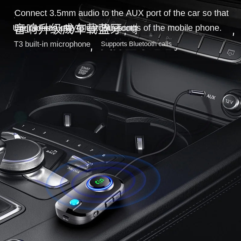 T3 Bluetooth Receiver Transmitter 2-in-1 Plug-and-Play Audio Adapter for Vintage Audio Systems, Amplifiers, Computers, and TVs