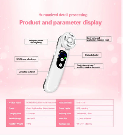 1000mAh Face Lift Devices Skincare Ems Skin Tightening Machine Face Lifting Home Beauty Instrument