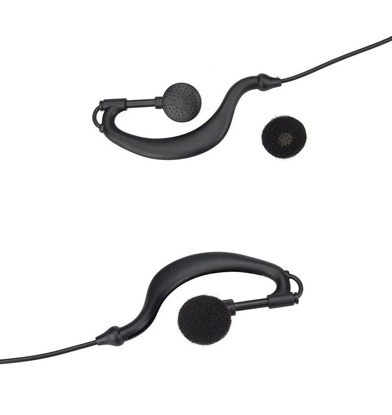 10x 1Pin 2.5mm Ear Hook PTT Mic Earpiece Microphone Headset for Motorola Talkabout TLKR T3 T4 T60 T80 MR350R T6200C MH230R Radio