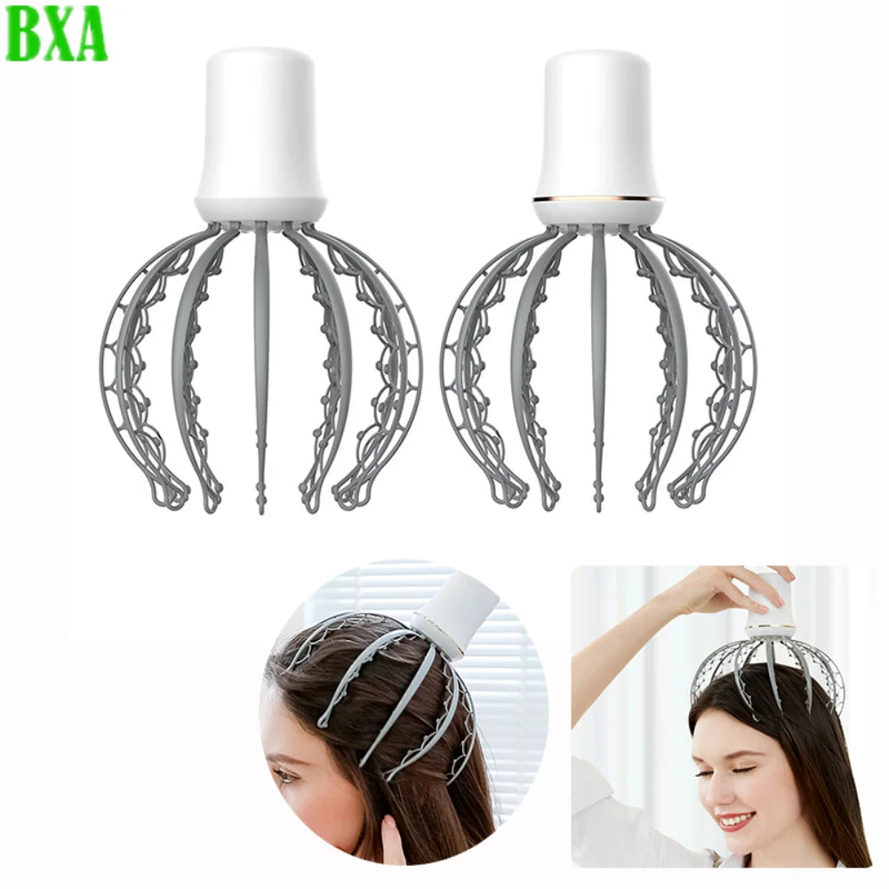 Head Massager Tool Electric  Relaxation Device Relief Remove Muscle Tension Tiredness Head Massager Acupoint Massager Octopus