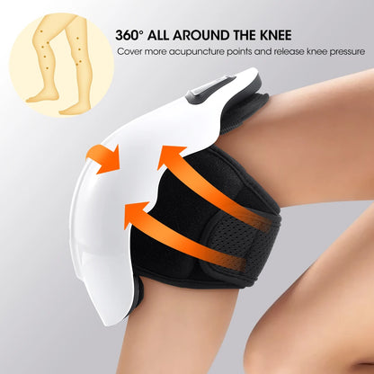 NEW Soft Smart Hot Compress Knee Relaxation Massager Kneecap Infrared Therapy Elbow and Shoulder Massager for Joint Muscle Relax