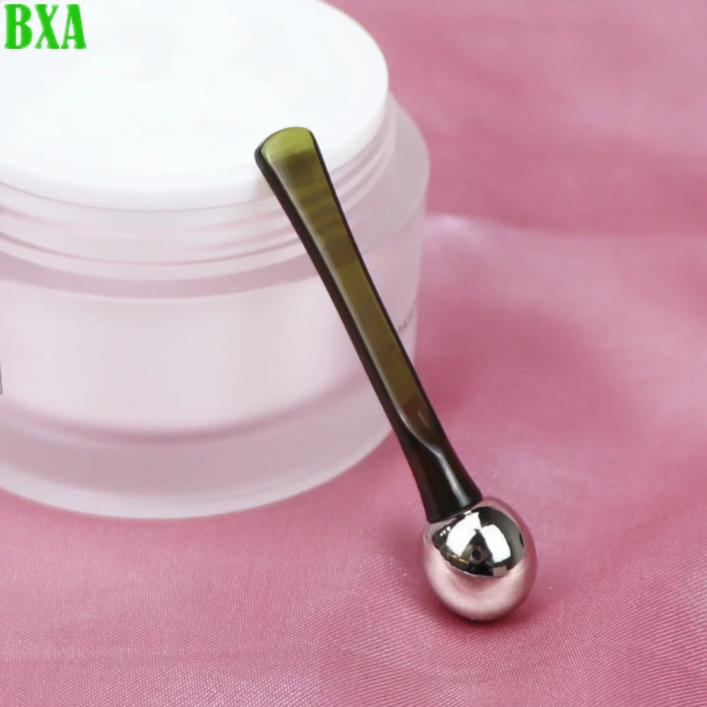 BXA Eye Cream Applicator Eye Roller Massage Stick Cosmetic Spatula Anti Wrinkle Facial Spoon Gold Alloy Face Thin Skin Care Tool