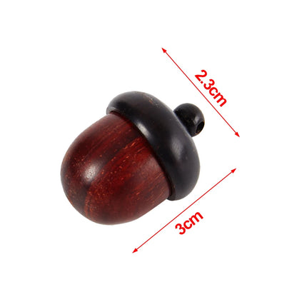 1PC Solid Wood Pill Box Mini Sandalwood Rescue Pill Box Portable Tablet Storage Sealed Jar Outdoor First Aid Tool