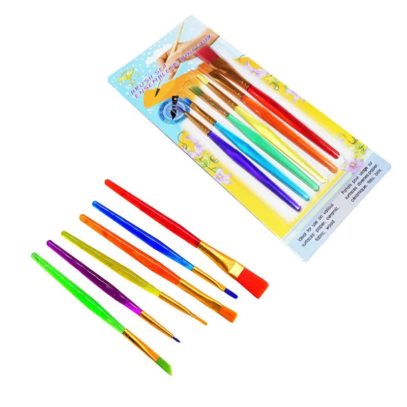 Toddler Kids Paint Sponge Brush DIY Art Graffiti EVA Tools Drawing Toys for Children Educational Washable Hand Drawn Pigments