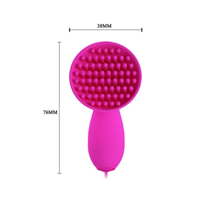 Soft Silicone Mushroom 12-Frequency Vibration Pussy Pump Clit Vibrator Clitoral Stimulator Masturbator Sex Toy for Women