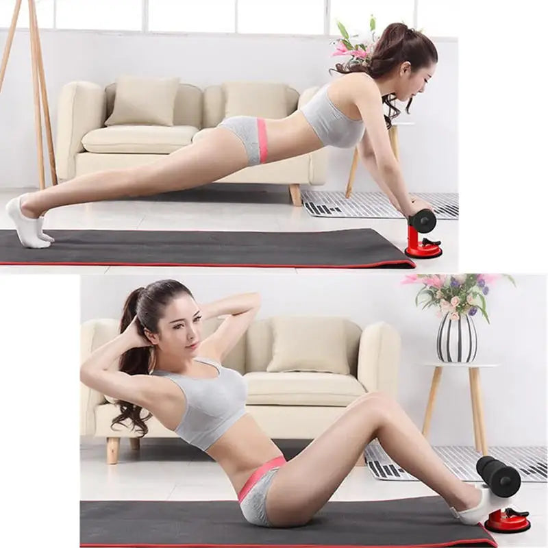 5 Levels Adjustable Sit-Ups Gym Equipment Exercised Abdomen Arms Stomach Thin Fitness Suction Cup Type Self-Suction abs machine