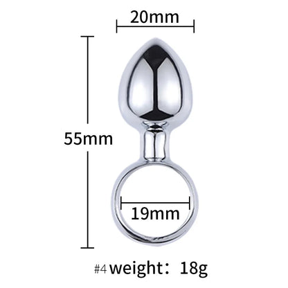 1PCS Metal Mini Anal Plug for Advanced Anal Play Hot/Cool Play Butt Plug Anal Beads Masturbation Anal Sex Toys for Women Men