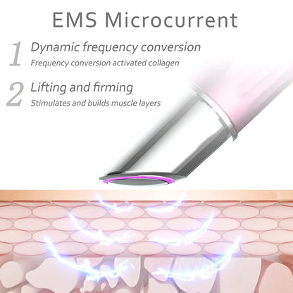 EMS Hot and Cold Eye Massage Stick Wrinkle Removal Relieve Dark Circles Puffiness Eye Bags Eye Care Facial SkinBeauty Machine