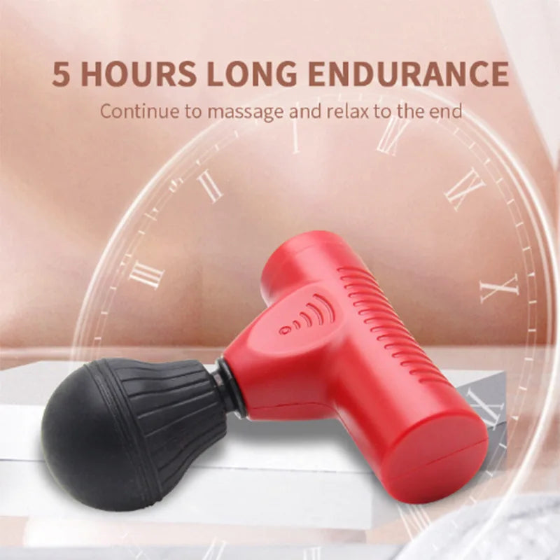 New Mini Electric Massage Gun Muscle Massager Portable Fascial Gun Neck Back Deep Muscle Relaxation Body Pain Relief for Fitness